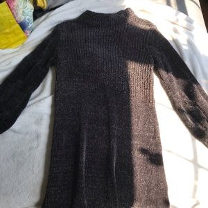 Grey sweater dress